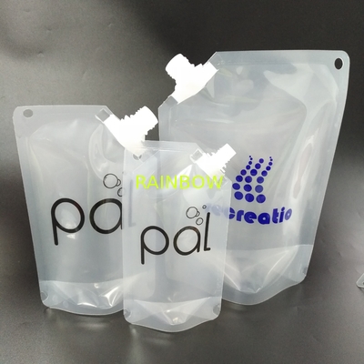 Il supporto sul sacchetto del becco che imballa il becco liquido insacca l'imballaggio per alimenti riutilizzabile