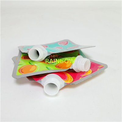 Di Beapak del supporto frutta liquida su ordinazione di plastica riutilizzabile Juice Drink Packaging Spout Pouch su