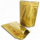 Sacchetti di plastica lucidi dell'oro che imballano con la borsa d'imballaggio di stampa oro/della chiusura lampo