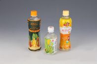 Etichette su misura della manica di strizzacervelli di calore del PVC di progettazione per l'imballaggio della bottiglia di acqua del succo