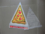 Borsa di plastica di forma del triangolo della borsa del risparmiatore della pizza, pianura/chiara borsa della guarnizione della presa