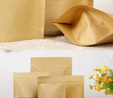 Sacchi di carta su misura per gli spuntini, borsa della carta kraft Per popcorn con la finestra