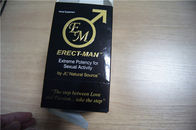 Carta di carta d'imballaggio della carta ERECT-MAN della scatola e della bolla di presentazione della pillola di potenziamento del sesso