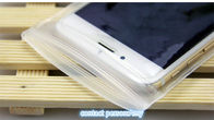 Sacchetto molle della chiusura lampo del PVC della superficie, sacchetti di plastica di EVA che imballano borsa per l'imballaggio di iphone