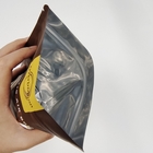 Stampa digitale carta d'alluminio personalizzata ricapsulabile in piedi a prova di odore cerniera Mylar imballaggio sacchetti sacchetti per lo stoccaggio degli alimenti