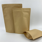 Dimensioni e disegni personalizzati Necessità di stampa colorata Carta Kraft Bags di imballaggio per snack alimentari