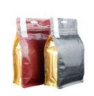borsa di caffè laminata risigillabile di imballaggio di plastica dell'alimento del fondo piatto del blocchetto del di alluminio 500g 1kg con la valvola