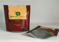 La serratura di plastica nera dello zip delle borse dell'imballaggio di Mylar corrisponde su a caffè ed a tè