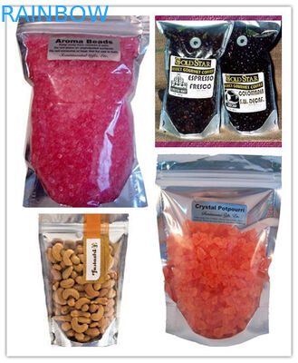 Il rinforzo sta sull'imballaggio della borsa dello spuntino della chiusura lampo/spuntino dei biscotti