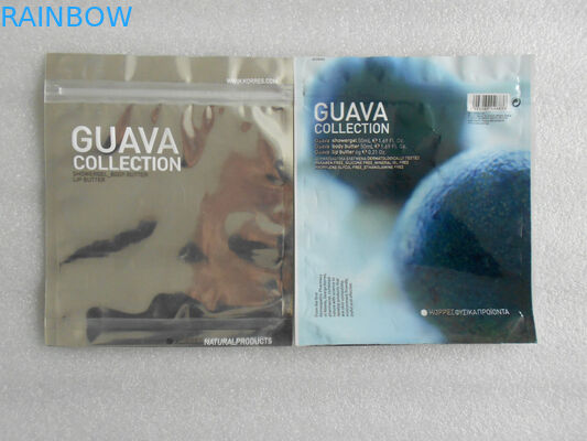 La borsa d'imballaggio cosmetica della resistenza petrolio- dell'ANIMALE DOMESTICO/AL/PE con il piano, sta su Cos01