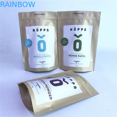 Borse ecologiche di PLA di carta kraft delle borse delle borse biodegradabili su ordinazione di Pirnted