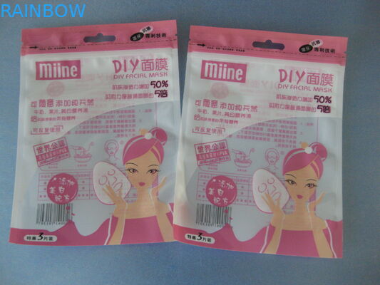 Borsa d'imballaggio a prova d'umidità di Comestic con il rinforzo del bottone e della chiusura lampo