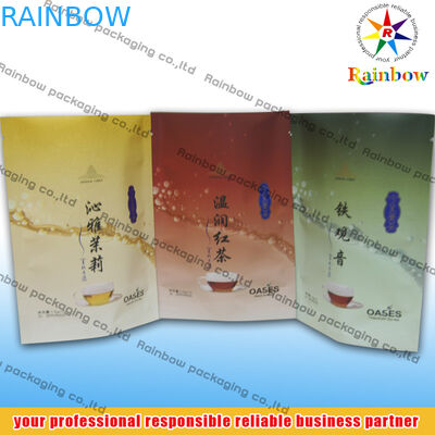 Imballaggio inferiore delle bustine di tè del rinforzo stampato con il logo per il tè dell'a fogli staccabili