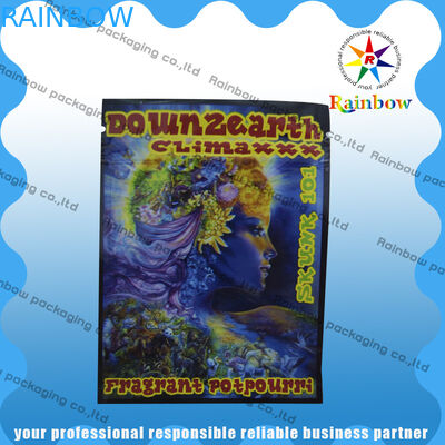 Down2earth/Geeked su/sacchetti di plastica di erbe dello zip di incenso oro di Diablo a prova d'umidità