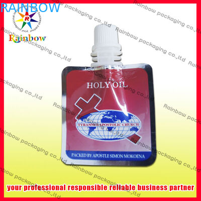 Sacchetto del becco del commestibile che imballa con il rubinetto per stoccaggio dell'acqua minerale