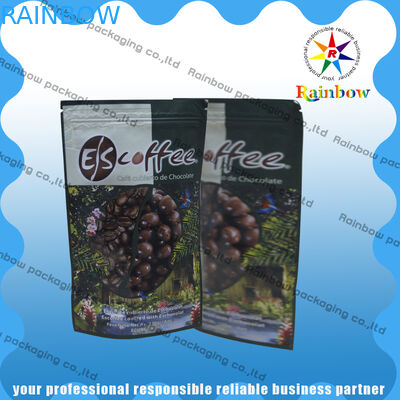 Bustine di tè del di alluminio che imballano con il fondo a chiusura lampo e rotondo