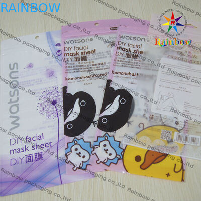 Borsa d'imballaggio cosmetica di plastica alla moda del PVC con 1 chiari lato e stampa