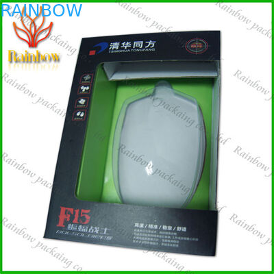 Scatola di carta che imballa con la finestra di plastica di Transperent per la bocca/Electics