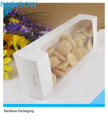 Contenitori d'imballaggio di carta di dolce operato riciclati con la finestra trasparente