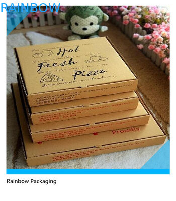 Porti via l'imballaggio del contenitore di carta di pizza pieghevole con la superficie di stampa