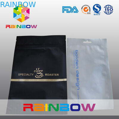 I tre lati piani hanno sigillato la chiusura lampo della stagnola di mylar con il foro del hange