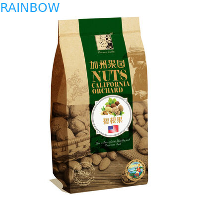 Brown ha personalizzato i sacchi di carta, borse del lecca lecca della carta kraft dello spuntino da 150 grammi
