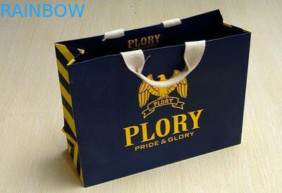 Colori riciclabili di compera di Pantone tessuti pp del nero stampati logo del sacco di carta