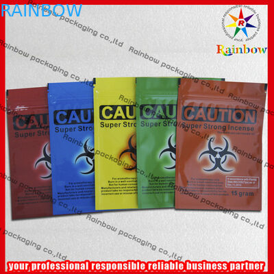 L'incenso di erbe variopinto riciclabile insacca la rotocalcografia a chiusura lampo