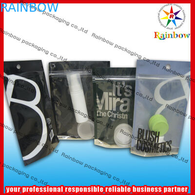 Stia sulla stampa variopinta d'imballaggio cosmetica della borsa con la chiusura lampo