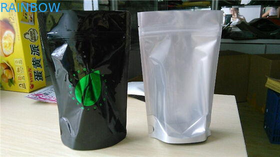 Sacchetto su ordinazione della stagnola di stampa che imballa con il rinforzo del fondo e della chiusura lampo per l'imballaggio del riso