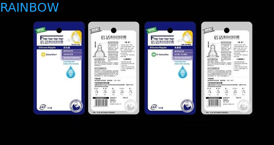 Carta della bolla della tettarella di Babys che imballa bianco del foro di caduta di Europa