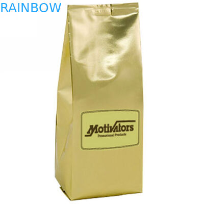 Sacchetti di plastica a chiusura lampo dorati di Mylar che imballano la cima riciclabile della chiusura lampo