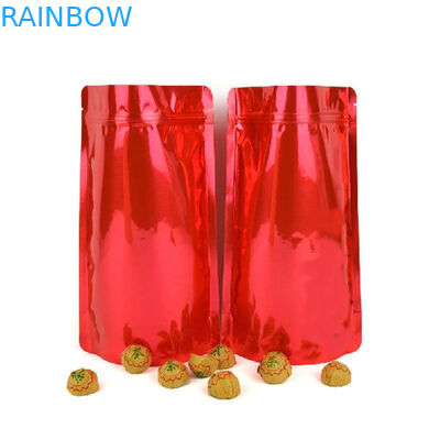 Sacchetti di plastica a chiusura lampo dorati di Mylar che imballano la cima riciclabile della chiusura lampo