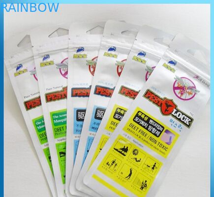 La guarnizione repellente della presa del braccialetto della zanzara dei bambini insacca 110 micron con Hanghole