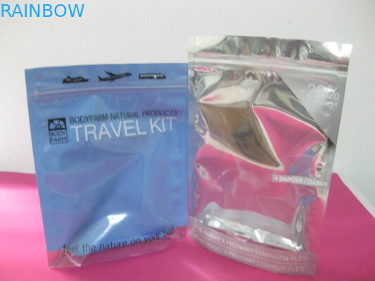 Lo spuntino Noni d'argento lucido sta sul  di alluminio della borsa del sacchetto con la chiusura lampo