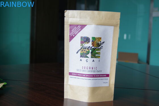 Bustine di tè su ordinazione della carta kraft Che imballano buona stampa con la chiusura lampo