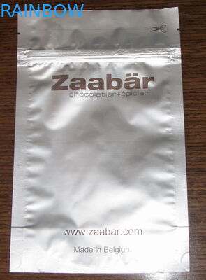 Le borse d'imballaggio della piccola stagnola del cioccolato, argentano il sacchetto piano del di alluminio della guarnizione laterale tre