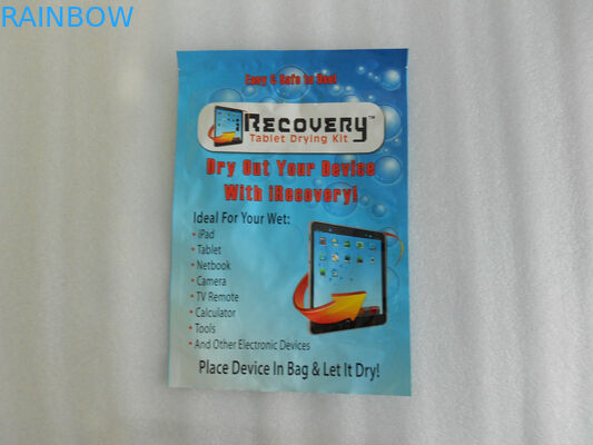 Sacchetto laterale della stagnola di stampa della guarnizione tre che imballa chiusura lampo piana per i prodotti elettronici