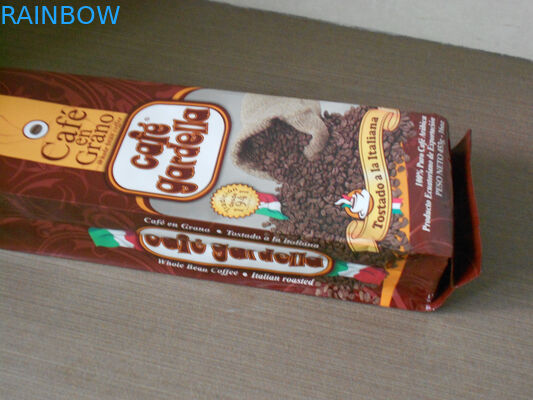 Sacchetto opaco d'imballaggio di alluminio della stagnola di Brown di rivestimento della borsa del chicco di caffè