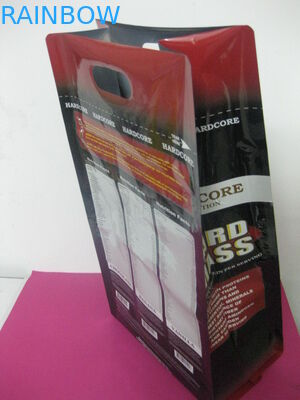 Sacchetti di plastica stampati che imballano, imballaggio del rinforzo laterale del chicco di caffè del foro di perforazione