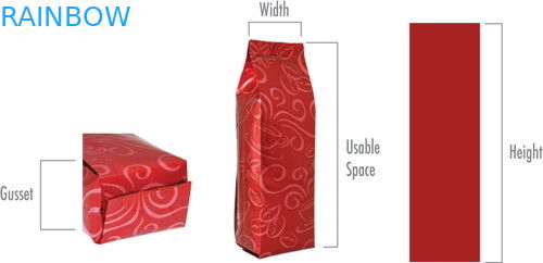 Bustine di tè inferiori laminate del rinforzo che imballano rivestimento opaco stampato variopinto a chiusura lampo