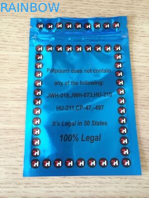 incenso di erbe dei potpourri 7H della borsa blu del foglio di alluminio non tossico