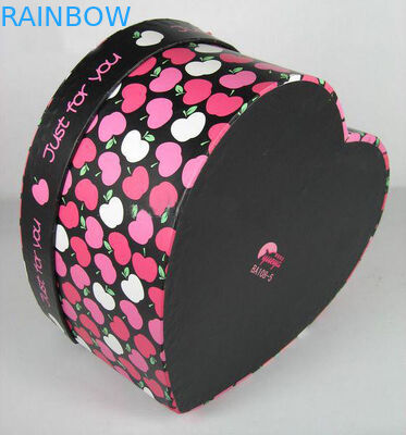 L'imballaggio variopinto della scatola di carta di forma del cuore si applica al regalo di San Valentino