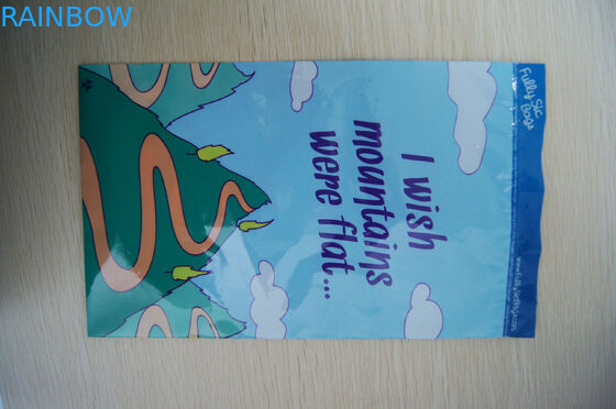 La guarnizione della presa stampata LDPE insacca il blu con il piccolo fumetto per i giocattoli dei bambini