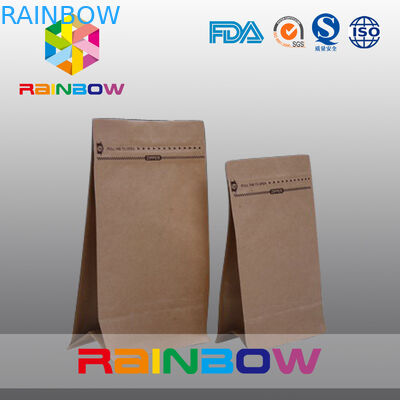 Sacchi di carta naturali su misura di Brown per l'imballaggio di bue essiccato