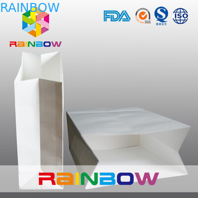 Il fondo quadrato riciclato ha personalizzato i sacchi di carta/sacchetti della spesa di carta stampati