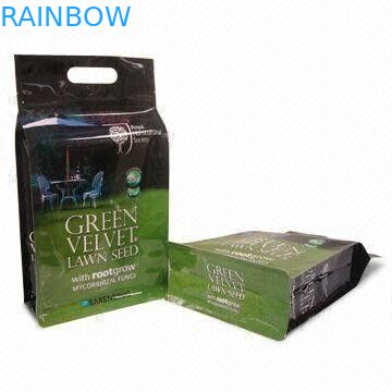 Sacchetto di plastica non tossico dell'alimento per animali domestici con fondo piatto e la maniglia