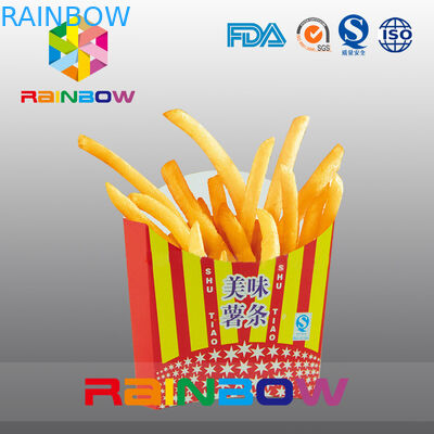 Biodegradabile porti via l'imballaggio eliminabile della patata fritta della scatola di carta