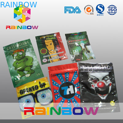 Imballaggio di erbe di incenso della guarnizione laterale tre/borsa della chiusura lampo potpourri della spezia