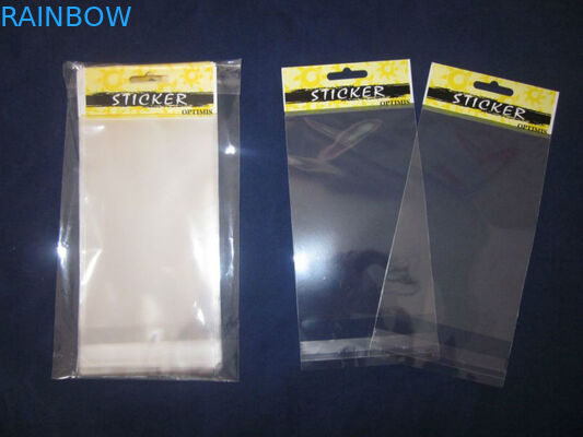 Borsa d'imballaggio capa gialla del violoncello insacca/OPP di stampa di OPP con il foro per gli stuzzicadenti